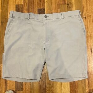 Hart Schaffner Marx Light Gray Flat Front Shorts